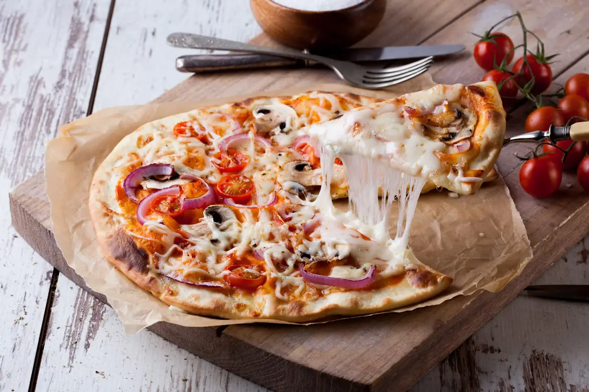 Mouth-watering pepperoni pizza